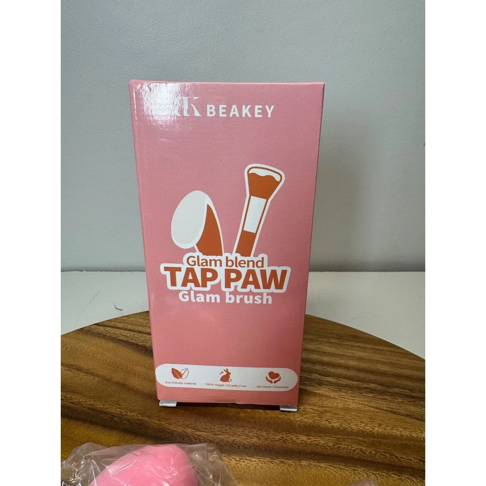 BEAKEY‎ Makeup Brush Set - 10 Pcs Glam Blend Tap Paw Brushes Sponges